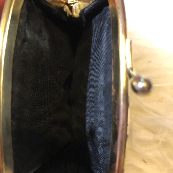 🌺GORGEOUS UNIQUE VINTAGE satchel with coin purse🌺 - Picture 9 of 10